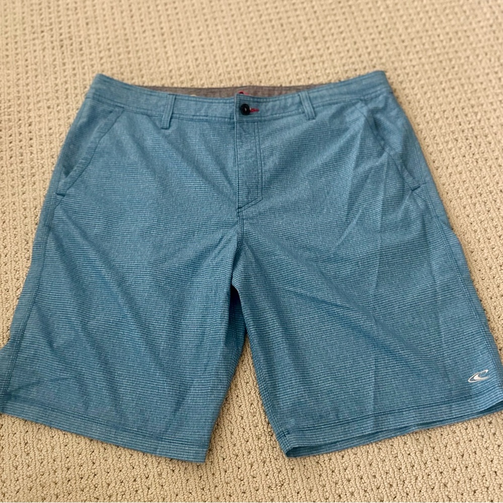 O'Neill Striped Blue Shorts NWOT